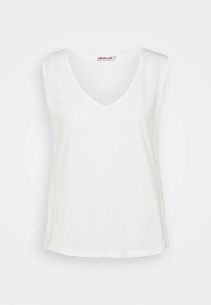 T-Shirt ANNA FIELD Anna Field Top Blanche Femme | CHF-9053768